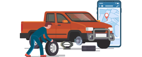 Mobile Tyre fitting